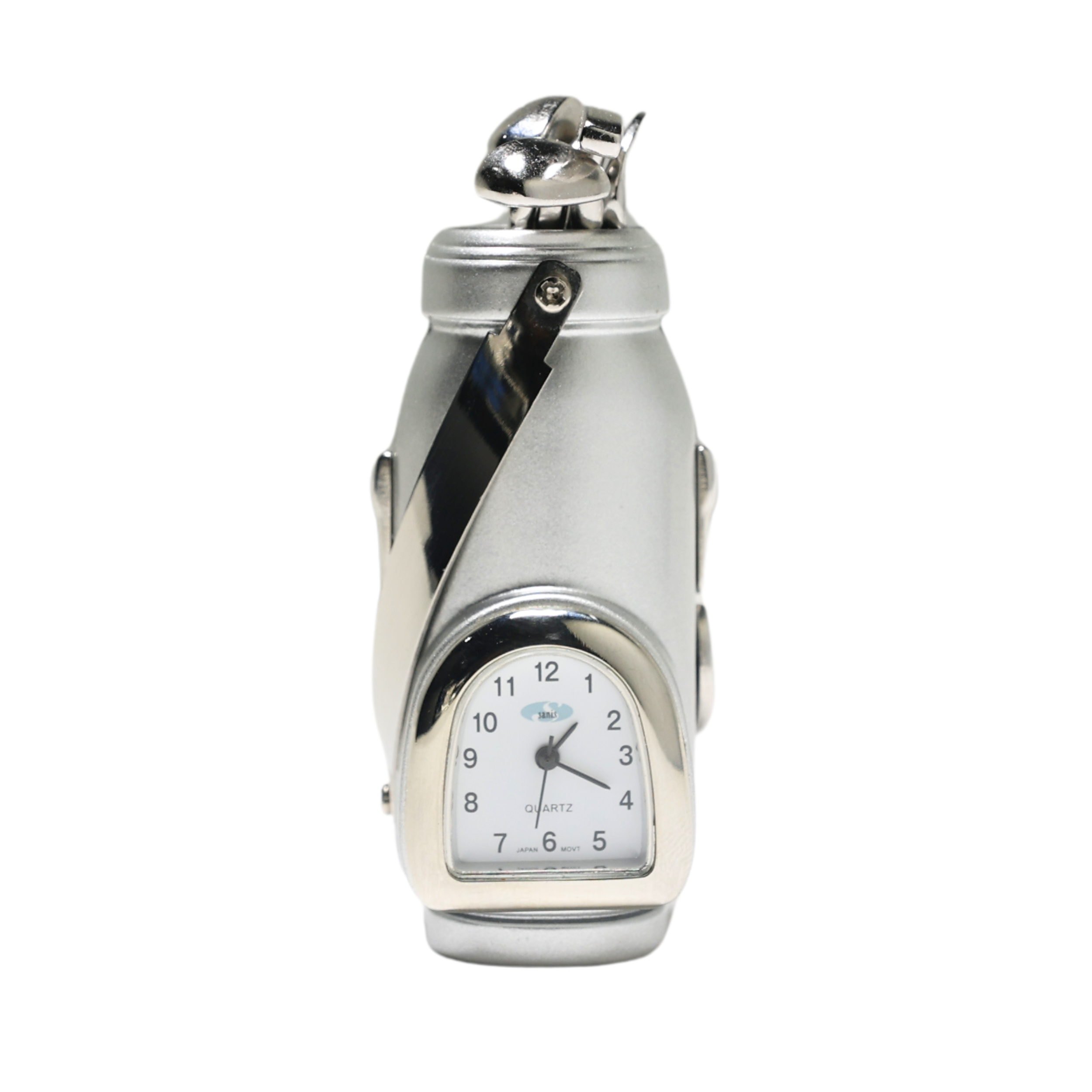Personalized Miniature Golf Bag Office Desk Clock: HansonEllis.com